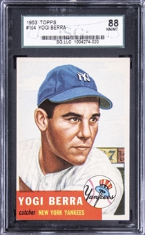 1953 Topps #104 Yogi Berra - SGC NM/MT 8